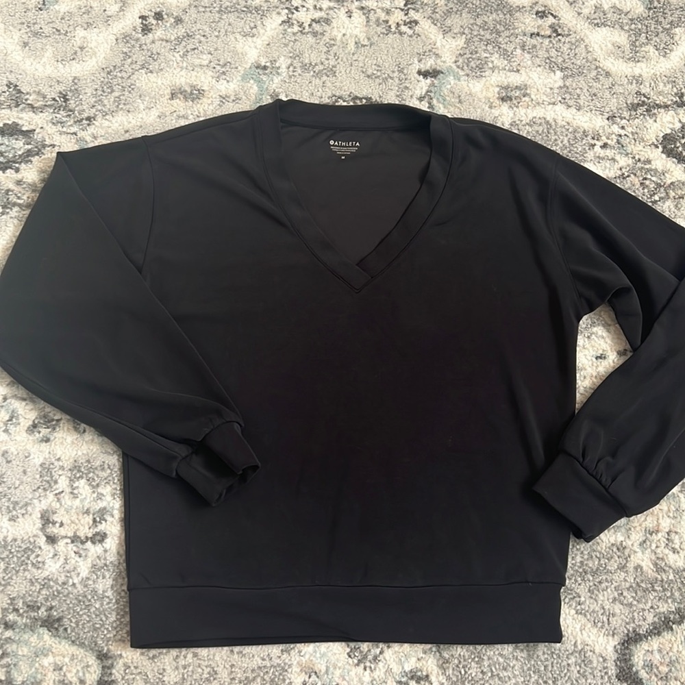 Athleta Willow V Neck Sweatshirt